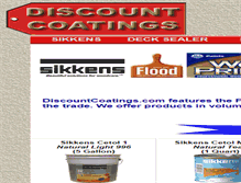 Tablet Screenshot of discountcoatings.com